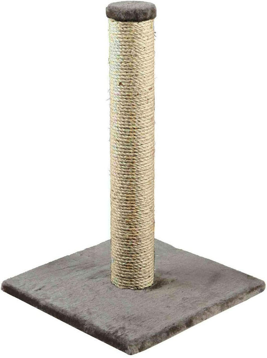 Cat Scratching Post Natural Sisal Pole and Carpet Covered 31 Inch Tall