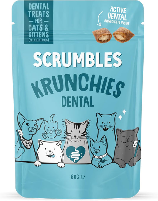 Scrumbles Dental Krunchies Cat Treats