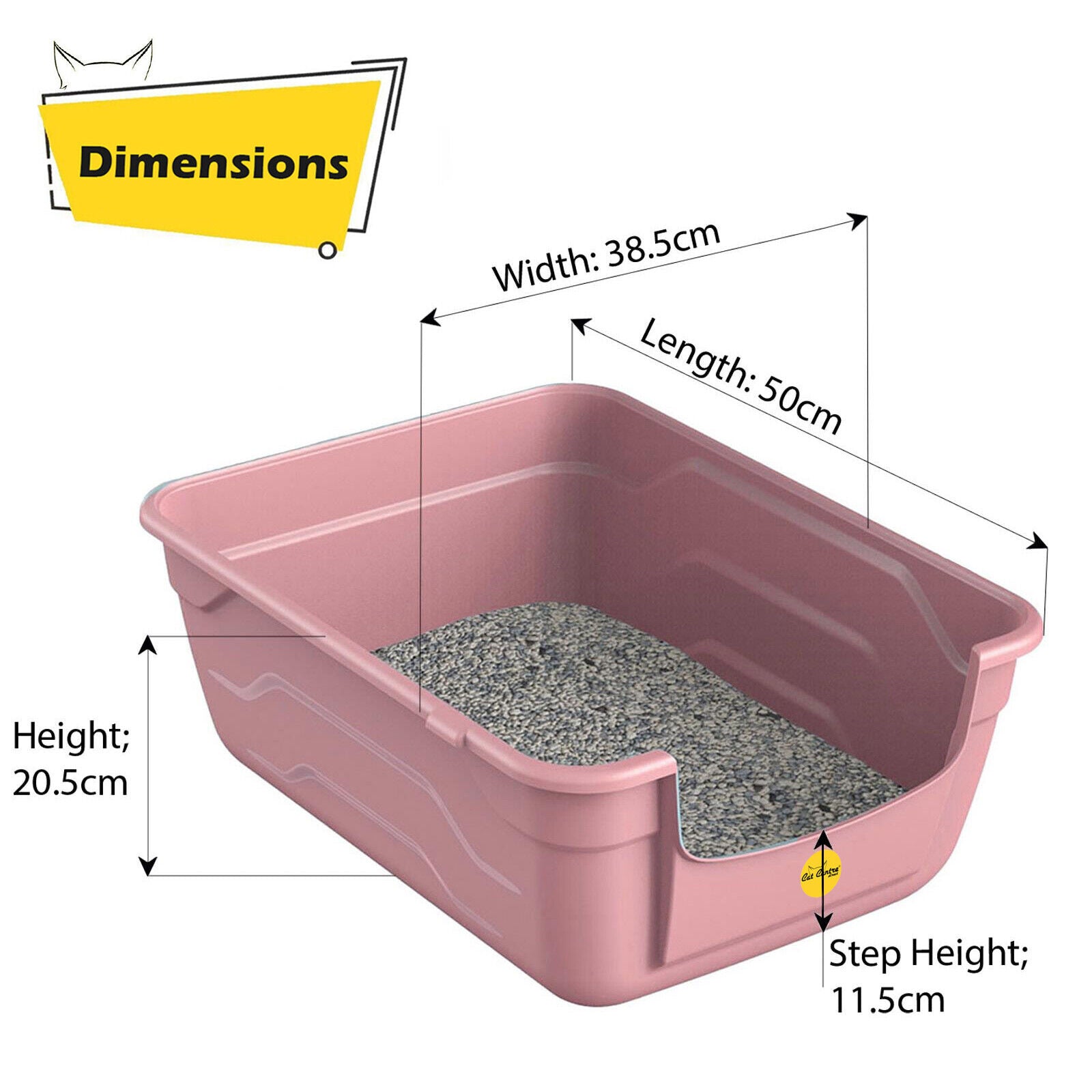 Large Cat Kitten Litter Tray Box High Sided UK Deep Toilet Loo Luxury Catcentre�