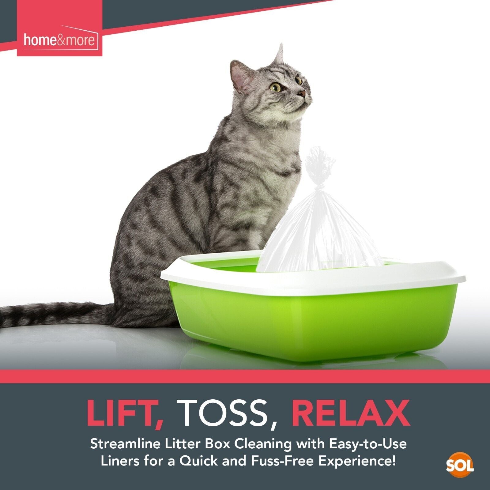 Extra Large Cat Litter Tray Liners 56X70Cm Bags Pack Kitten Hygienic Disposable