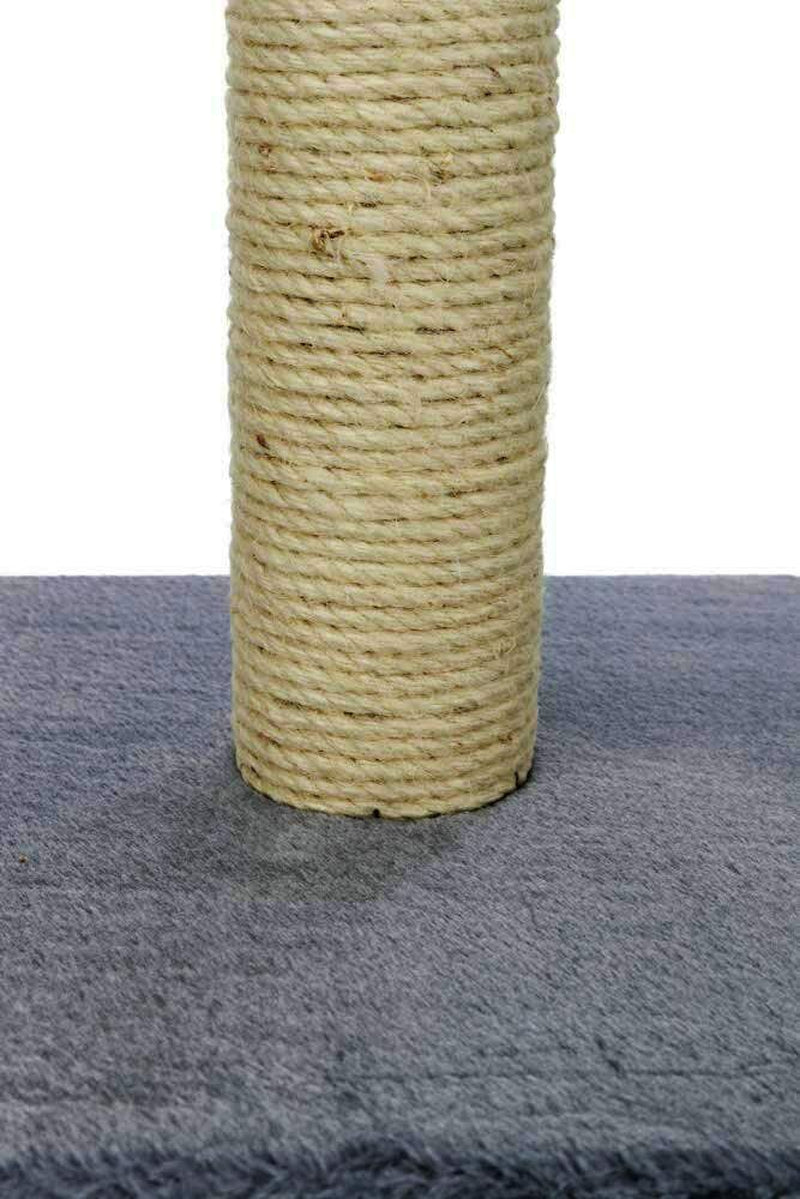 Cat Scratching Post Natural Sisal Pole and Carpet Covered 31 Inch Tall