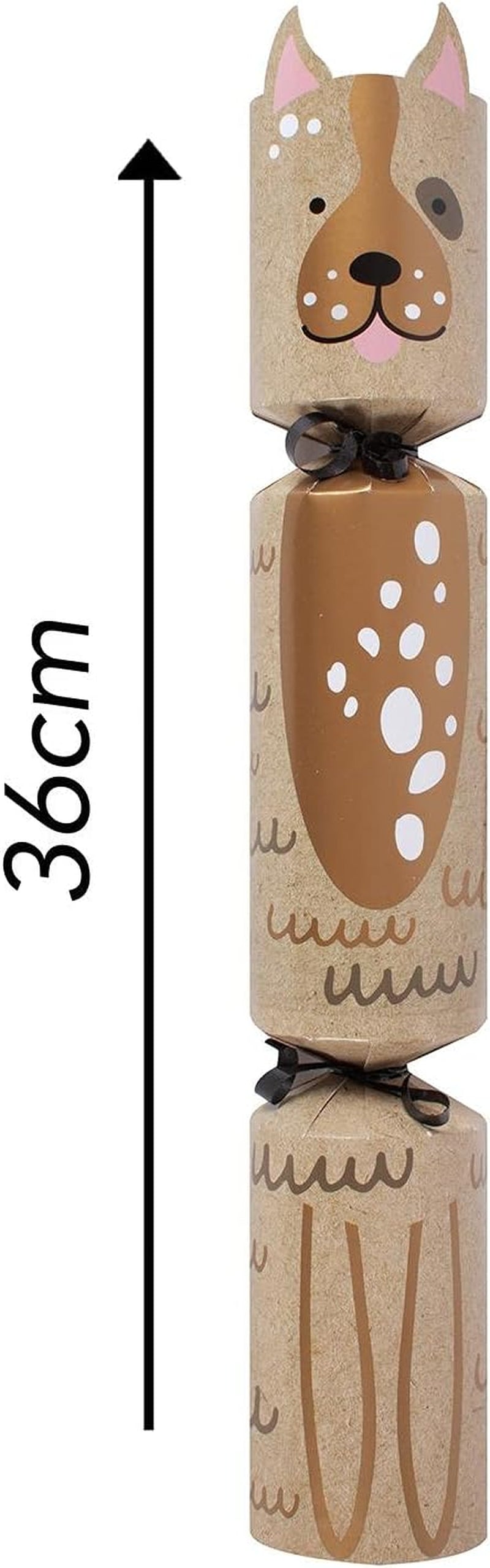 Dog Christmas Cracker Pet Xmas Rope Toy Gift Festive Novelty Brown Puppy