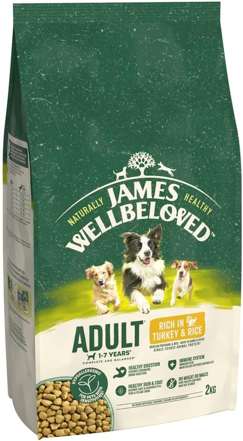 Dog Adult Hypoallergenic Dry Food Turkey and Rice 2 Kg