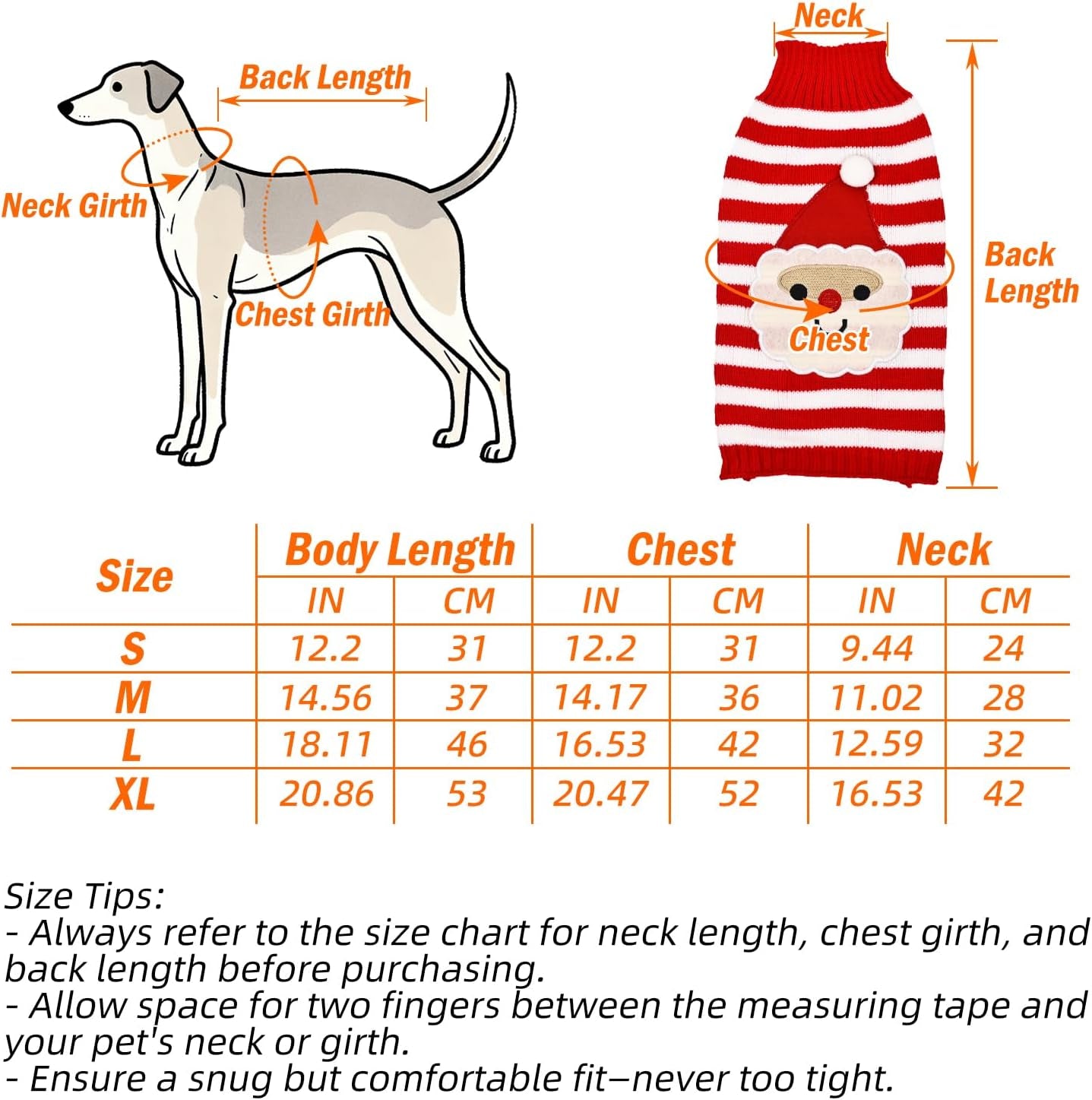 Christmas Dog Sweater Holiday Knitwear Warm Pet Clothes for Medium Large Dogs and Cats(L-1Pc)