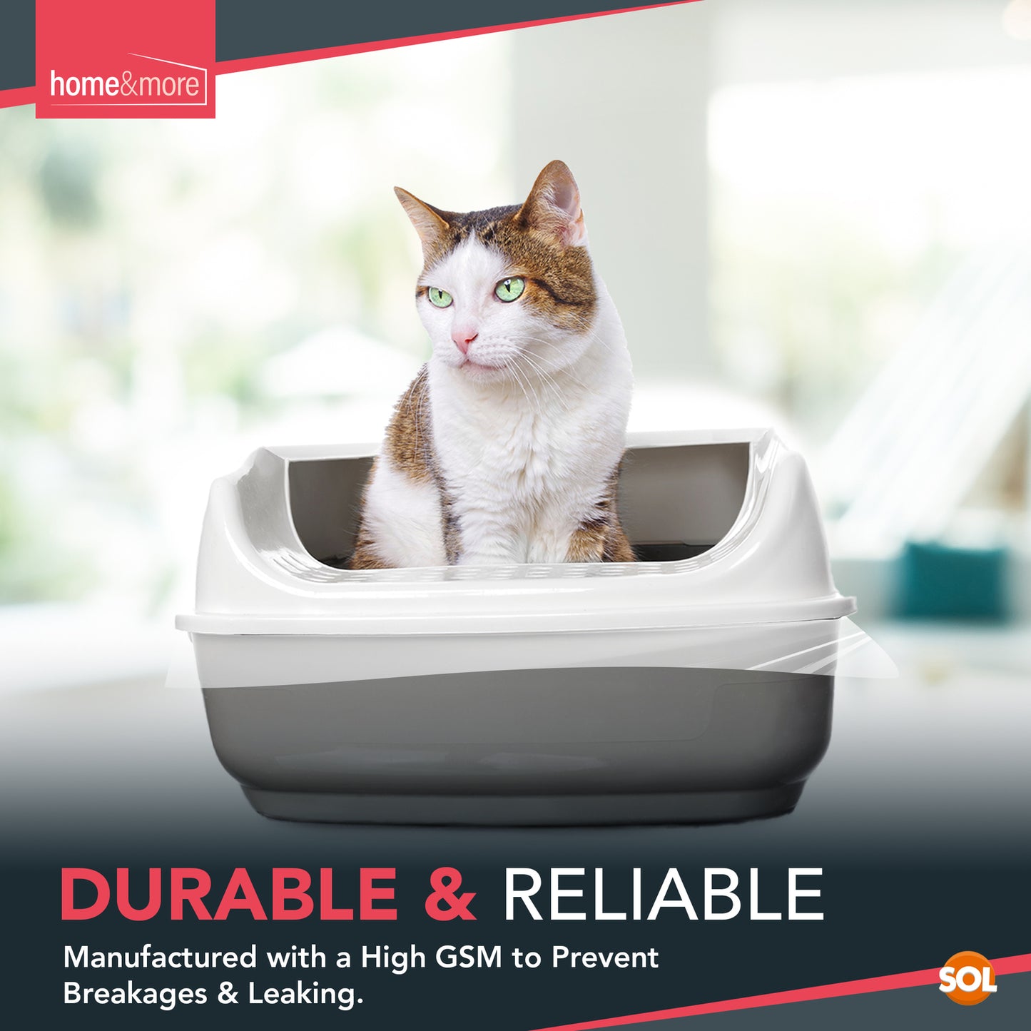 Extra Large Cat Litter Tray Liners 56X70Cm Bags Pack Kitten Hygienic Disposable
