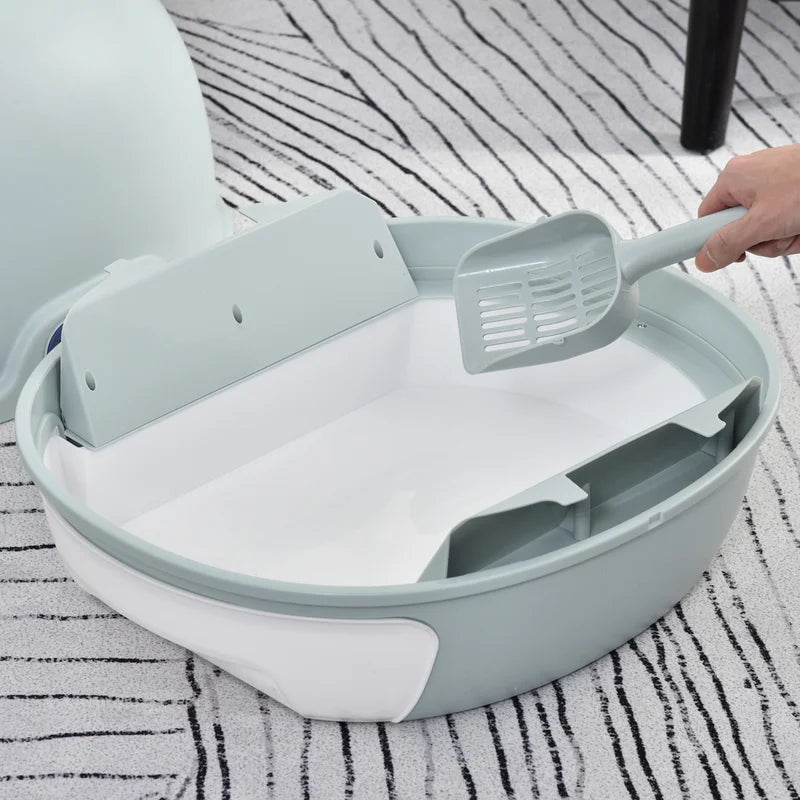 Pattie Plastic Litter Box Enclosure with Scoop