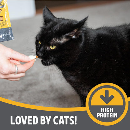 Rosewood Daily Eats Crunchy Cushions Variety Box - Chicken, Cheese, and Salmon Treats for Cats, Tasty Cat Treats with Taurine, Added Vitamins and Minerals, Small Bite Sized Cat Snacks (12Pc, 720G Box)