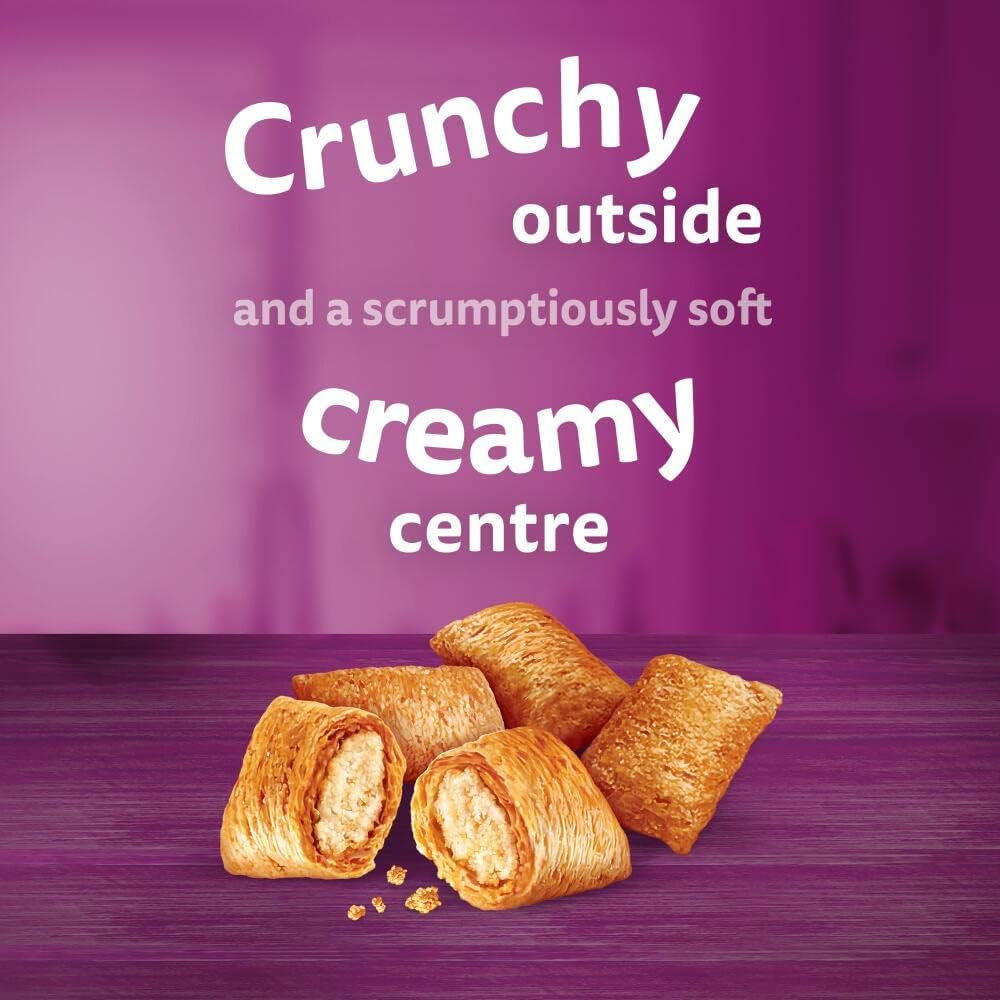 Whiskas Temptations - Tasty, Crunchy Treats for Adult Cats, Small Bite Size Snacks with a Delicious Chicken and Cheese Filling, 4 X 180 G Packets - Pack May Vary