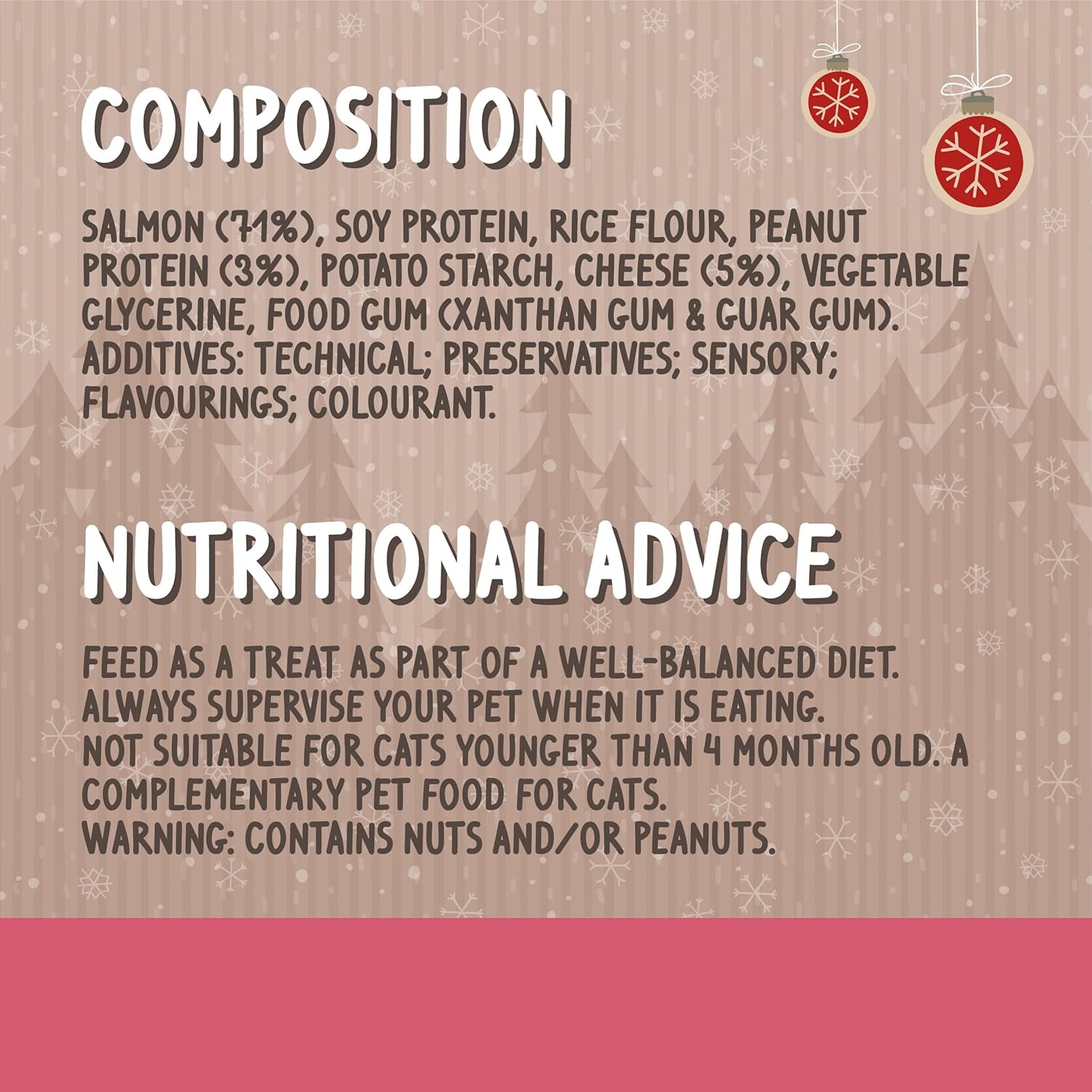 Cupid & Comet Smoked Salmon and Cheese Cat Treats - Made with Real Meat, Luxury Treats for Cats, Small Bite Sized Cat Snacks, Festive for Cats (70G)