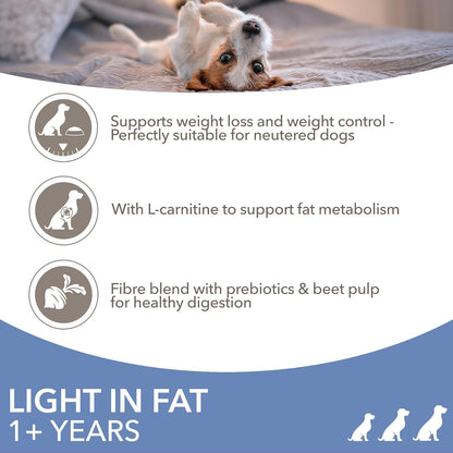 Light in Fat Complete Dry Dog Food Chicken 3Kg - 30% Lower Fat Formula