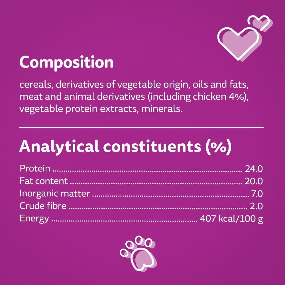 Whiskas Relax and Unwind - Cat Treats - Small Bite Size Snacks with Chicken Filling - 8 X 45 G