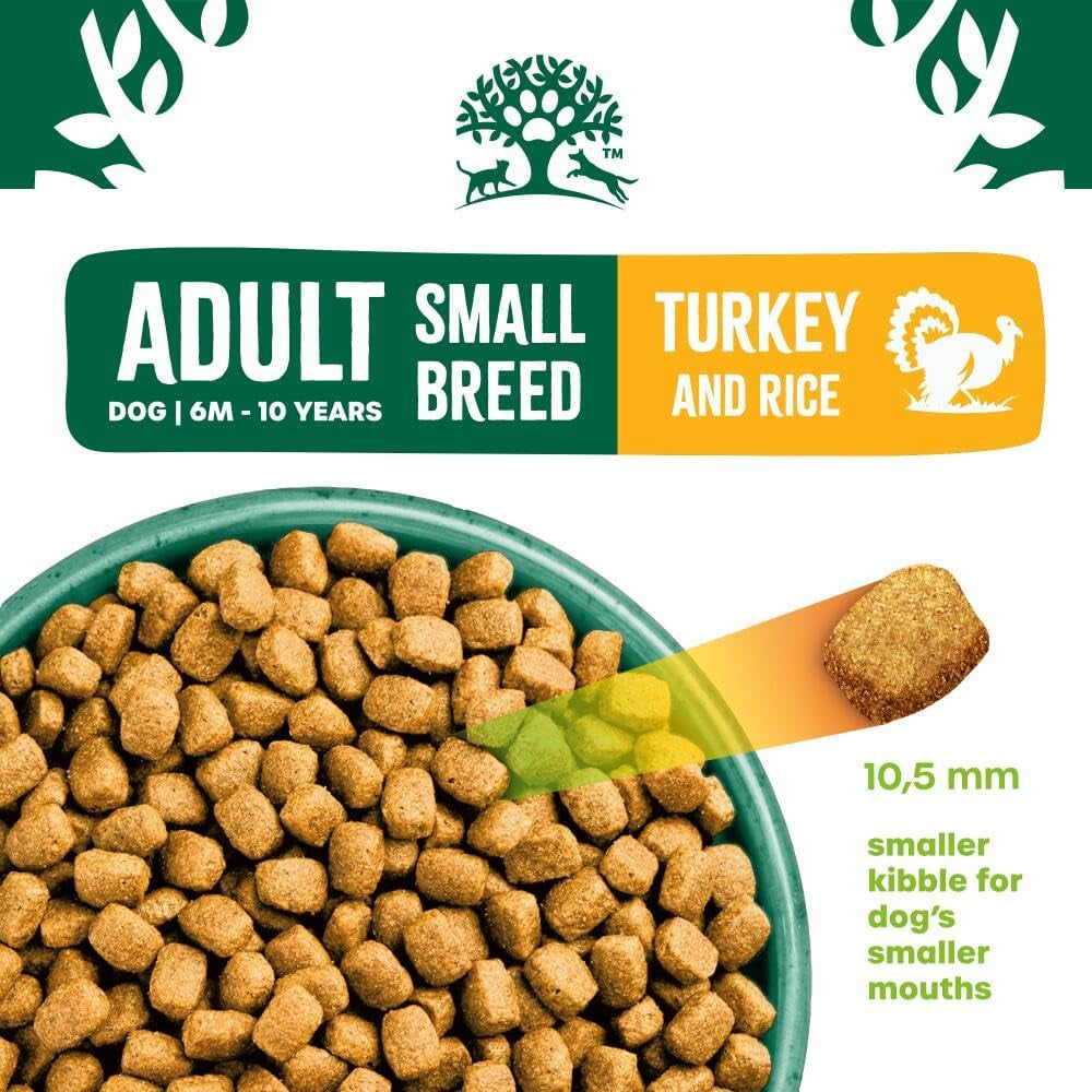 Hypoallergenic Dry Dog Food for Adult Small Breed Turkey & Rice 1.5 Kg