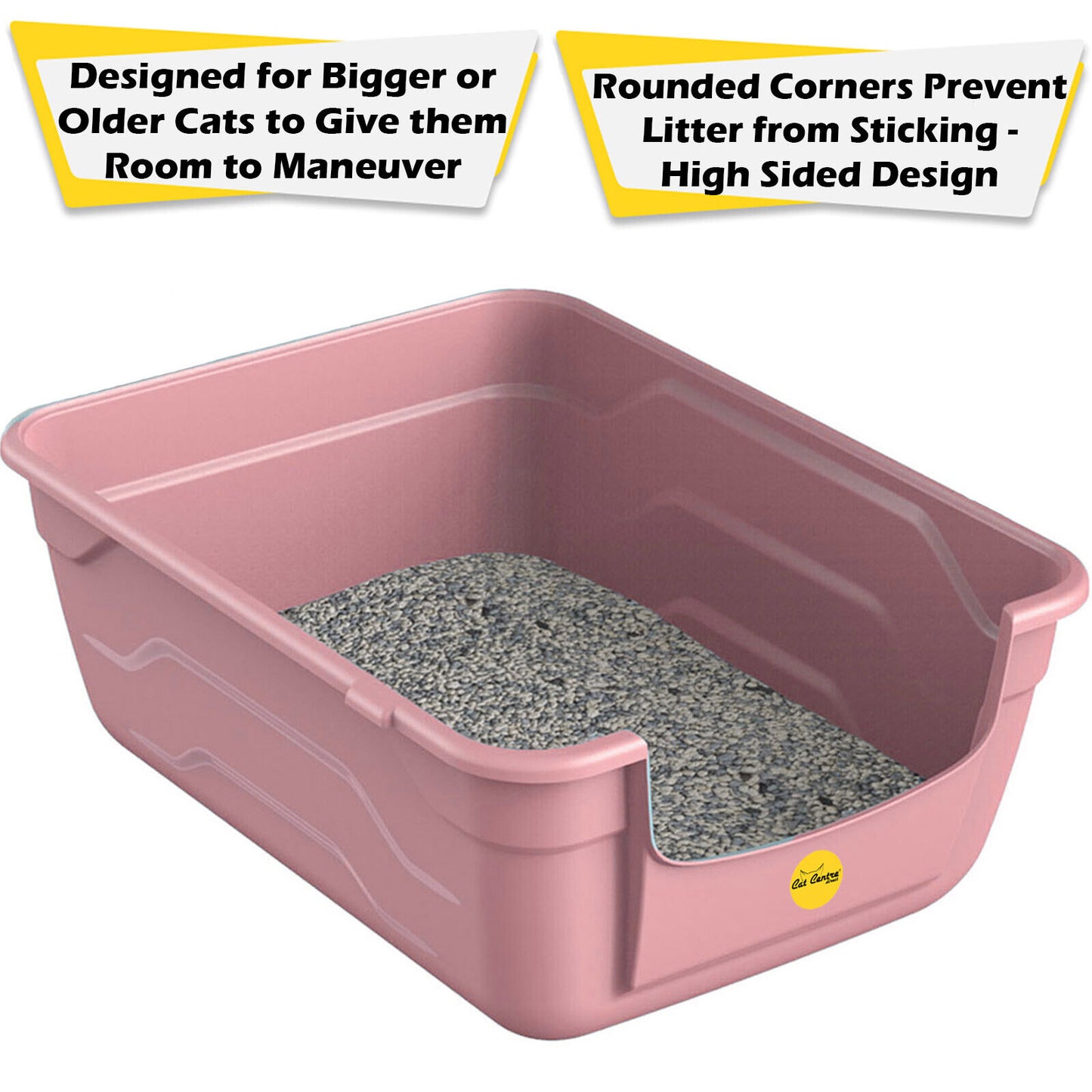 Large Cat Kitten Litter Tray Box High Sided UK Deep Toilet Loo Luxury Catcentre�