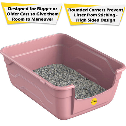 Large Cat Kitten Litter Tray Box High Sided UK Deep Toilet Loo Luxury Catcentre�