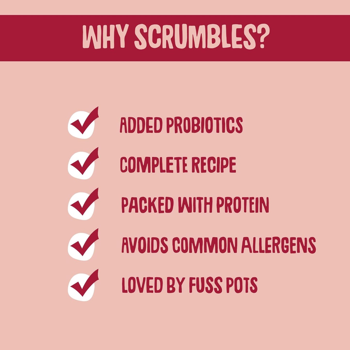 Scrumbles All Natural Dry Cat Food with Chicken and Fresh Salmon, High Protein Food for Adults and Seniors, 2.5 Kg,Pink Bag