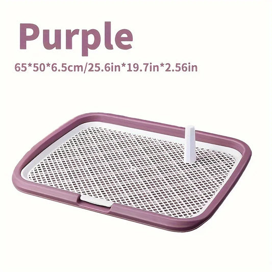 Dog Potty Training Toilet, Plastic Dog Pee Pad Holder with Removable Net, Reusable Dog Potty Trainer Dog Toilet Tray for Pets Up