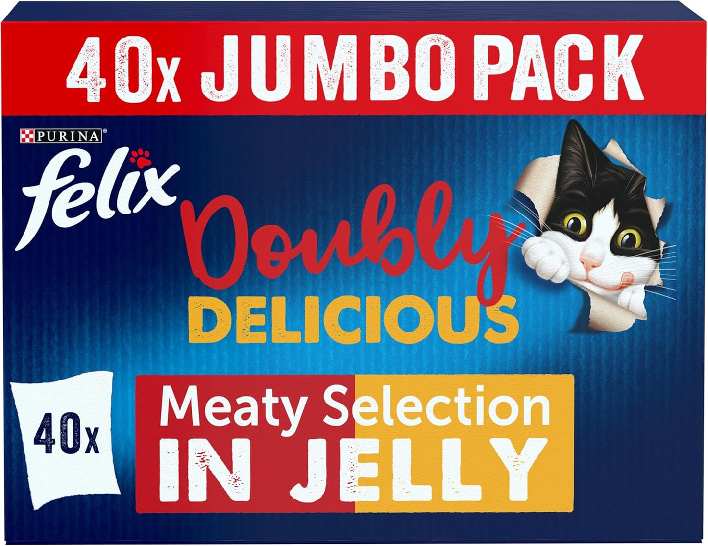 Felix Doubly Delicious Countryside Selection in Jelly Wet Cat Food 40X85G