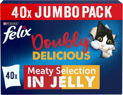 Felix Doubly Delicious Countryside Selection in Jelly Wet Cat Food 40X85G