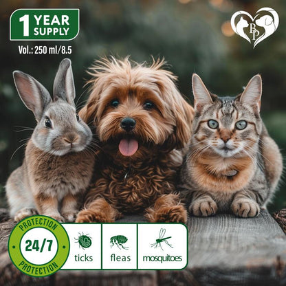 Natural Flea and Tick Home Spray for Dogs, Cats & Ferret